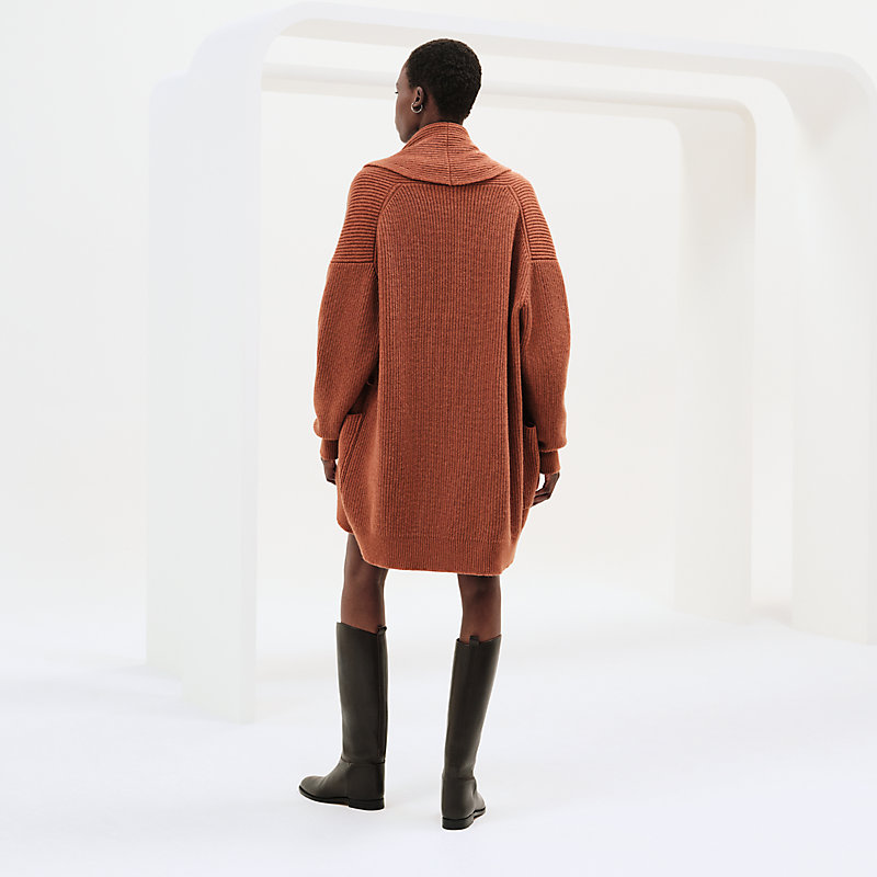 Hermes Belted coat 関税込 00's] Old Hermès Paris Cashmere Mix Wool Belted COAT by