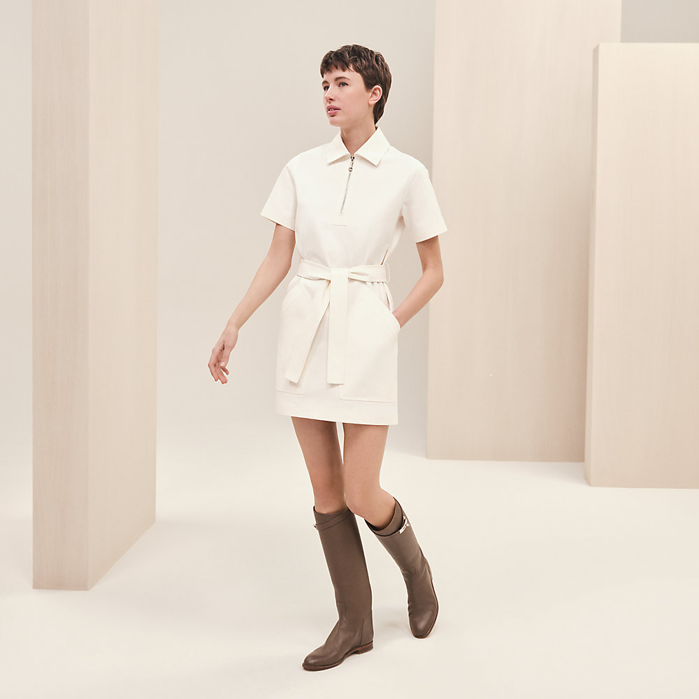 Loopa Cotton Shirt Dress - Crema – Esse Studios