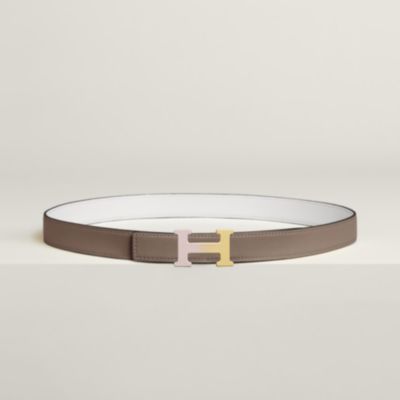H Torsade belt buckle & Reversible leather strap 13 mm