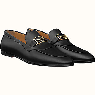 black penny loafers