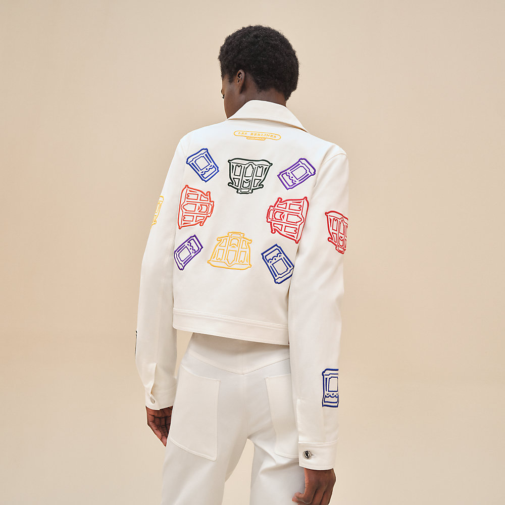 Berlines embroidered denim jacket | Hermès USA