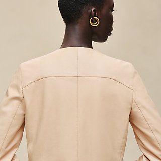 HERMES ジャケット Hermès Mors et Gourmettes Reversible Rib Trim Jacket