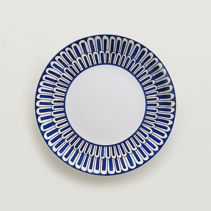 HERMES ブルーダイユール デザート皿 Bleus d'Ailleurs dessert plate | Hermès Belgium