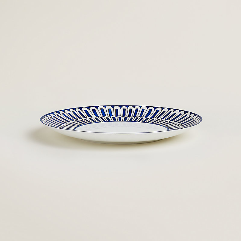 Bleus d'Ailleurs dessert plate | Hermès USA