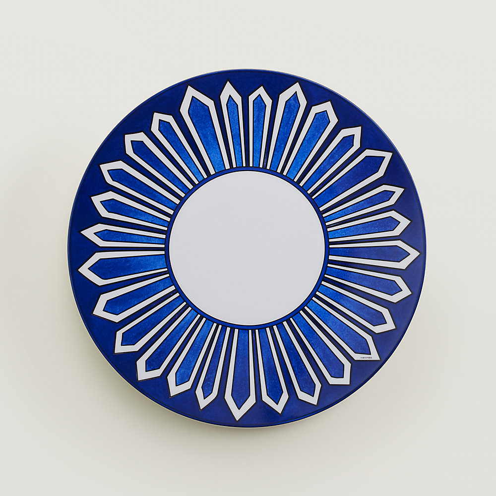 Bleus d'Ailleurs dinner plate | Hermès USA