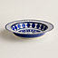 Bleus d'Ailleurs round deep platter, large model, View: front, front, view 3 of 3