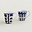 Bleus d'Ailleurs set of 2 mugs (n°&nbsp;1 and 3), View: front, front, view 1 of 3