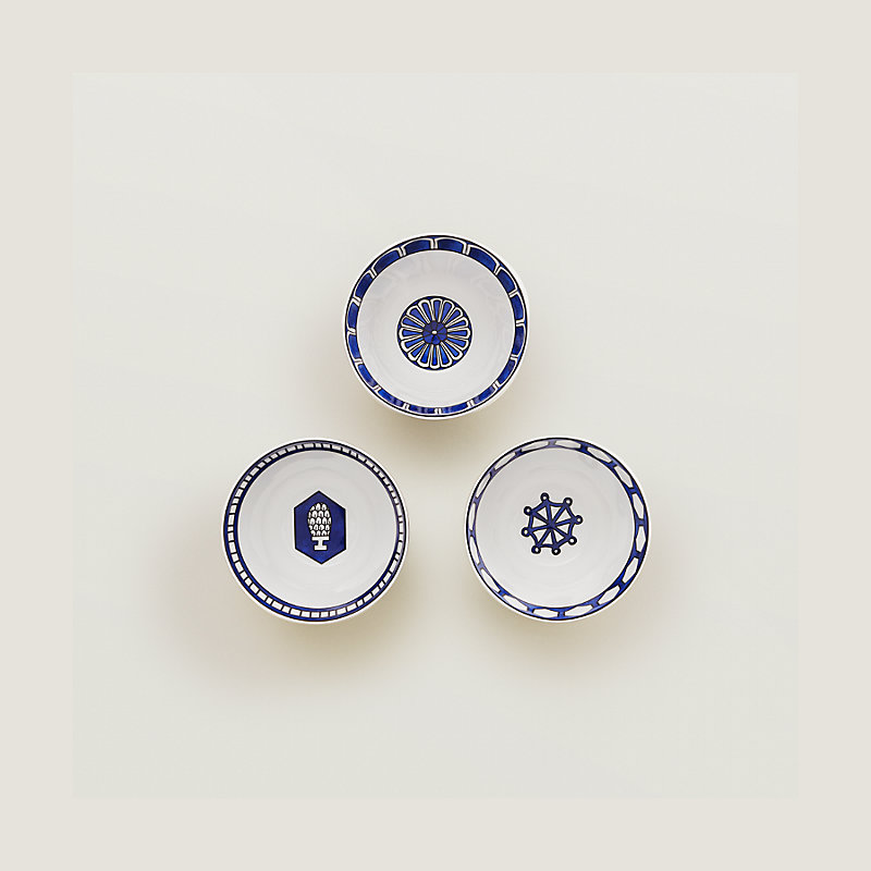 Bleus d'Ailleurs set of 3 bowls, medium model