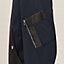 Blouson bord-côte détails cuir, Vue: Vue portée, worn, vue 6 sur 7
