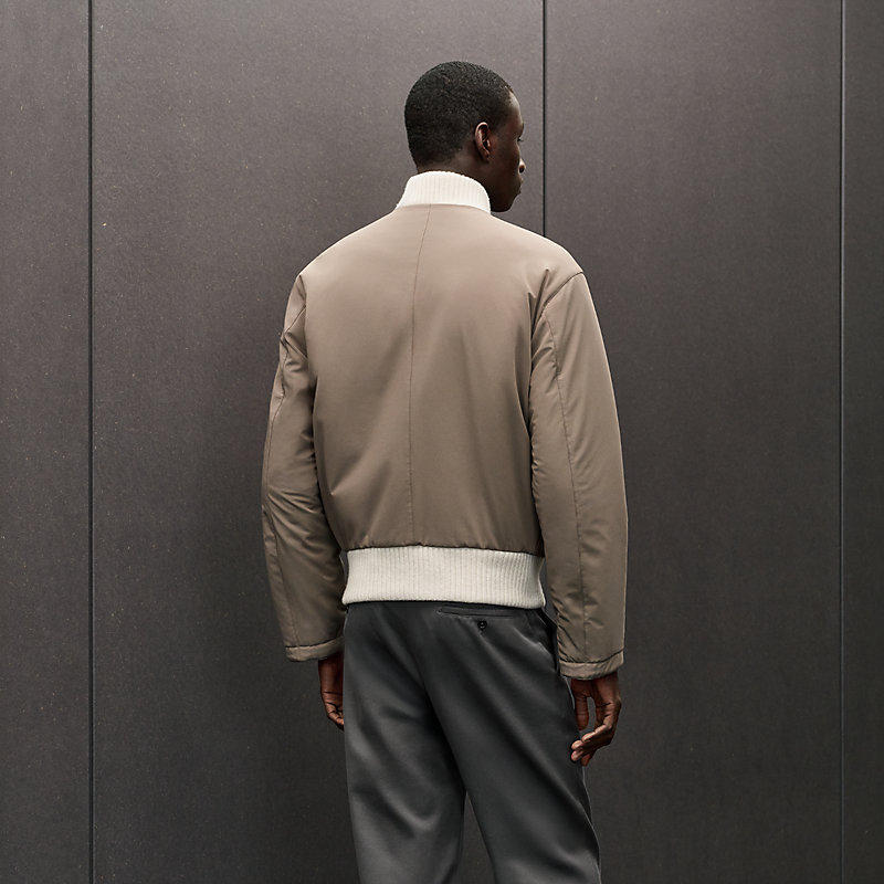 Blouson bord-côte réversible