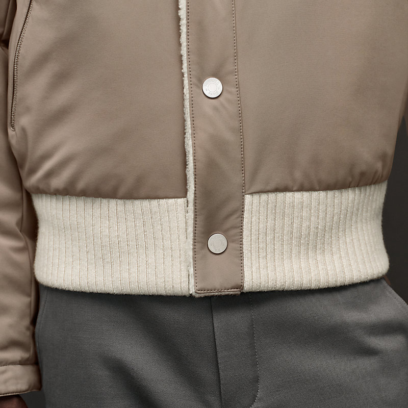 Blouson bord-côte réversible