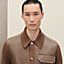 Blouson boutonné «&nbsp;devant cuir&nbsp;», Vue: Vue portée, worn, vue 5 sur 6