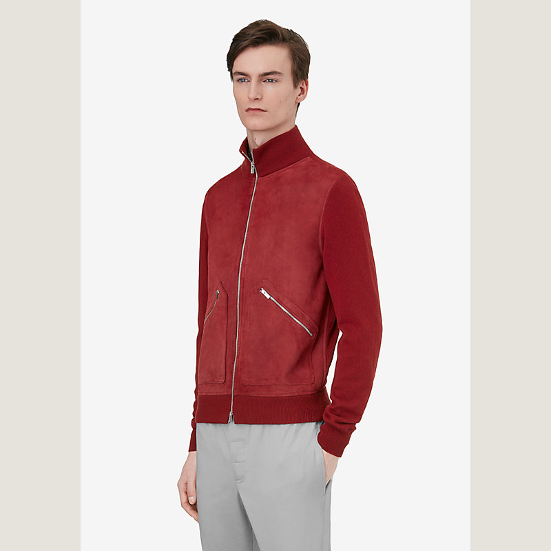 Blouson col camionneur zippé