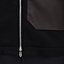 Blouson droit zippé détails cuir, Vue: Vue portée, worn, vue 6 sur 6