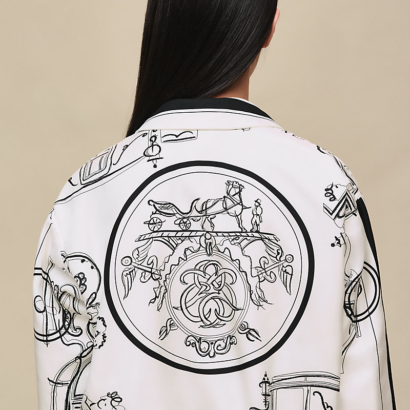 Blouson imprimé «&nbsp;Ex-Libris à Main Levée&nbsp;»