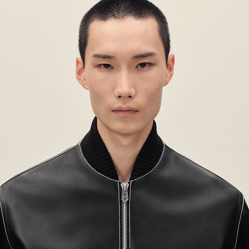 Blouson mit Rippabschlüssen "Empreinte"