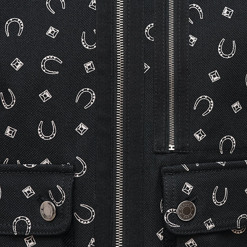 Blouson mix matière imprimé «&nbsp;Porte-Bonheur Bandana&nbsp;», Vue: , vue 7 sur 7