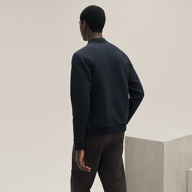 Blouson teddy patch C.D.S. - Bleu - LA | Hermès France Blouson teddy patch C.D.S. - Bleu - LA | Hermès France