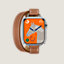 Boîtier Series 8 & Bracelet Apple Watch Hermès Double Tour 41&nbsp;mm Attelage, Vue: vue de face, front, vue 4 sur 5