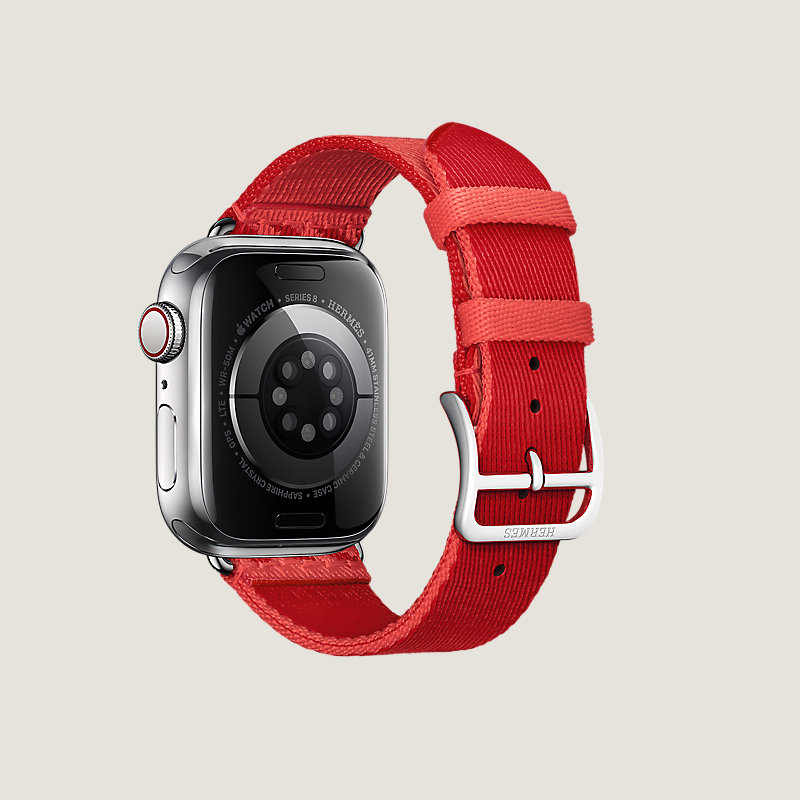 Boîtier Series 8 & Bracelet Apple Watch Hermès Simple Tour 41 mm Jumping