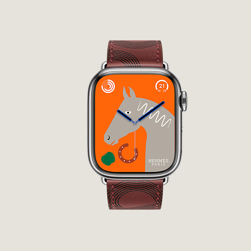 Boîtier Series 8 & Bracelet Apple Watch Hermès Simple Tour 41&nbsp;mm