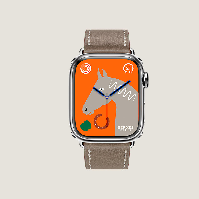 Boîtier Series 8 & Bracelet Apple Watch Hermès Simple Tour 41&nbsp;mm