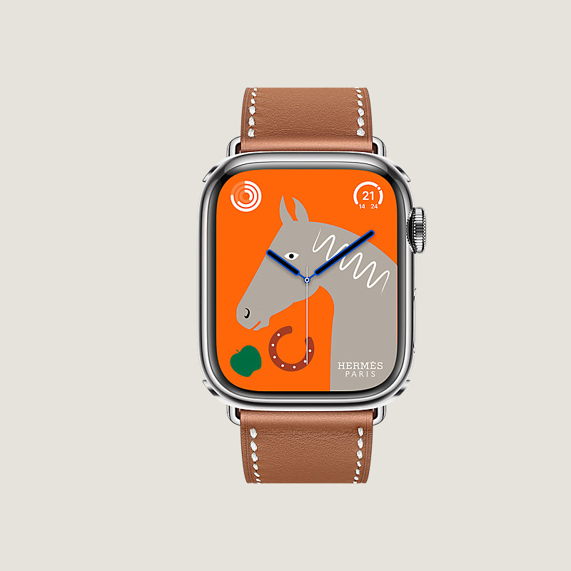 Boîtier Series 8 & Bracelet Apple Watch Hermès Simple Tour 41&nbsp;mm