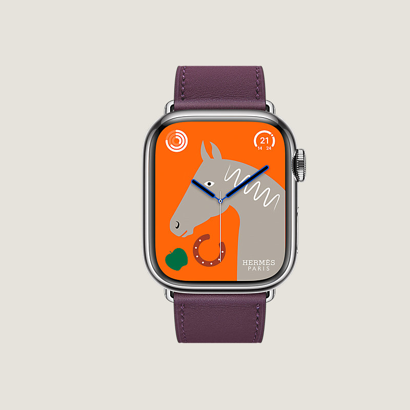 Boîtier Series 8 & Bracelet Apple Watch Hermès Simple Tour 41&nbsp;mm
