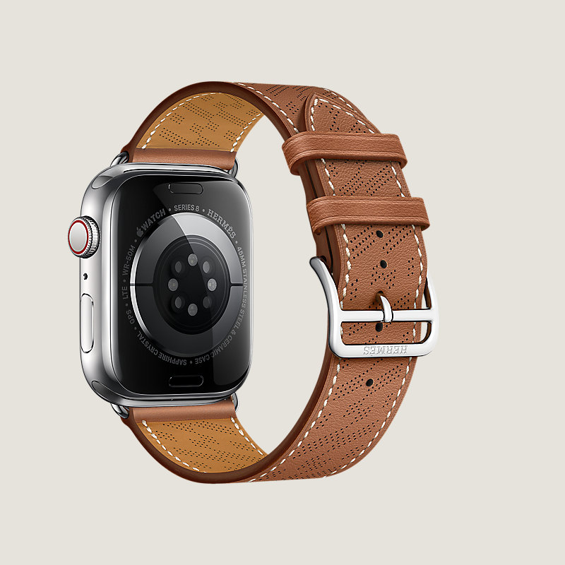 Boîtier Series 8 & Bracelet Apple Watch Hermès Simple Tour 45 mm H Diagonal