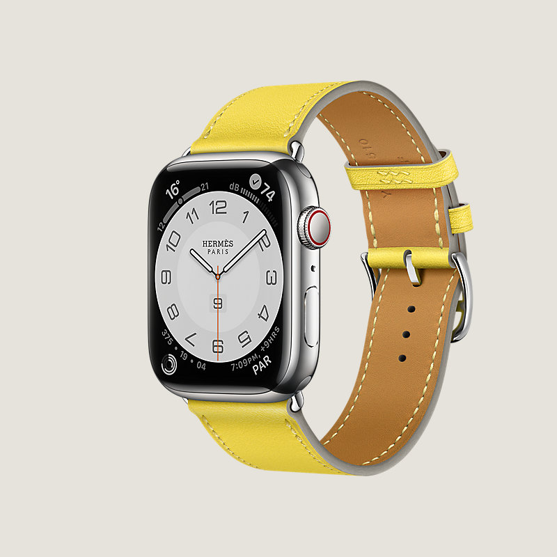 Boîtier Series 8 & Bracelet Apple Watch Hermès Simple Tour 45&nbsp;mm