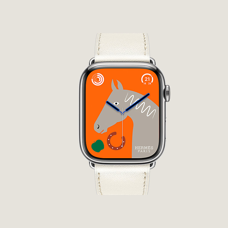 Boîtier Series 8 & Bracelet Apple Watch Hermès Simple Tour 45&nbsp;mm