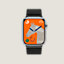 Boîtier Series 8 & Bracelet Apple Watch Hermès Simple Tour 45&nbsp;mm Boucle Déployante, Vue: vue de face, front, vue 3 sur 4