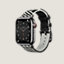 Boîtier Series 8 Noir Sidéral & Bracelet Apple Watch Hermès Simple Tour 41&nbsp;mm Jumping, Vue: vue de côté, side, vue 2 sur 5