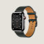 Boîtier Series 8 Noir Sidéral & Bracelet Apple Watch Hermès Simple Tour 45&nbsp;mm, Vue: vue de côté, side, vue 2 sur 4
