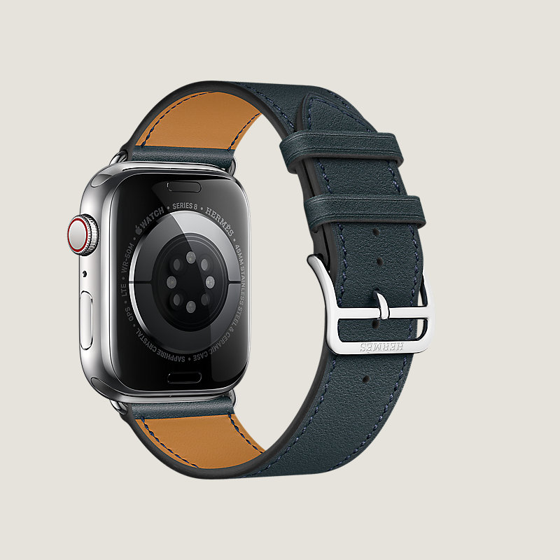 Boîtier Series 8_ test Flows & Bracelet Apple Watch Hermès Simple Tour 45 mm