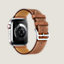 Boîtier Series 8_ test Flows & Bracelet Apple Watch Hermès Simple Tour 45 mm H Diagonal, Vue: Vue de dos, back, vue 3 sur 5