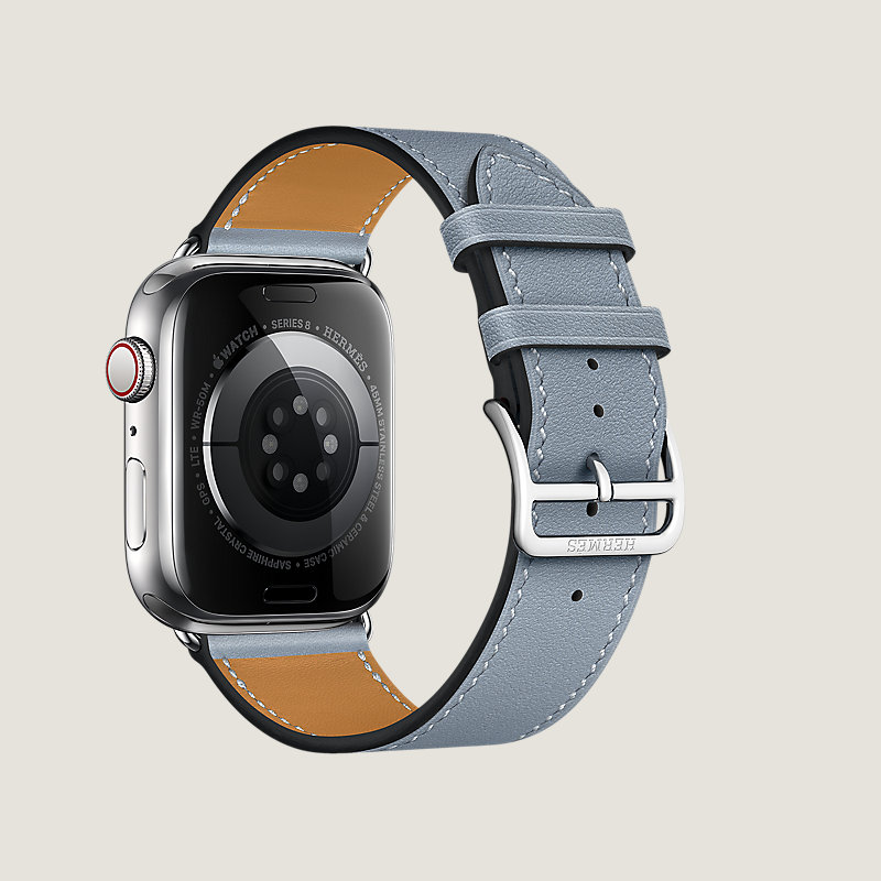Boîtier Series 8_ test Flows & Bracelet Apple Watch Hermès Simple Tour 45&nbsp;mm