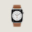 Boîtier Series 8_ test Flows & Bracelet Apple Watch Hermès Simple Tour 45&nbsp;mm Attelage, Vue: vue de face, front, vue 1 sur 4