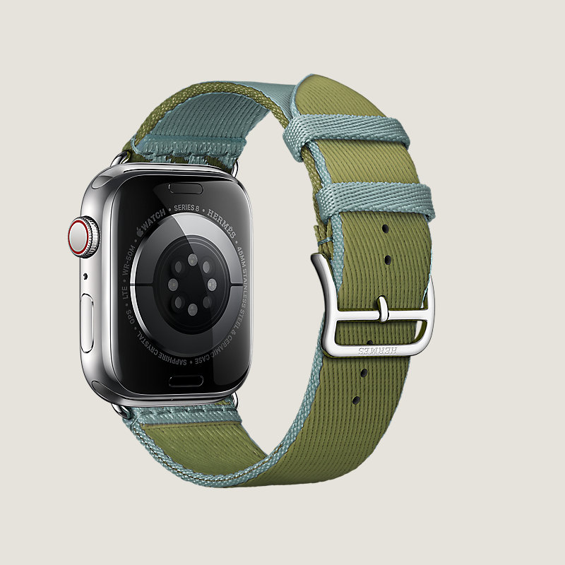 Boîtier Series 8_ test Flows & Bracelet Apple Watch Hermès Simple Tour 45&nbsp;mm Jumping