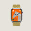 Boîtier Series 8_ test Flows & Bracelet Apple Watch Hermès Simple Tour 45&nbsp;mm Jumping, Vue: vue de face, front, vue 4 sur 5