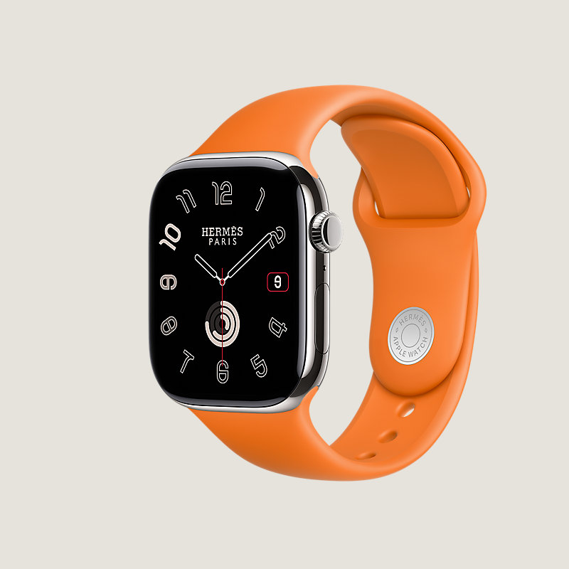 Boîtier Series 10 & Bracelet Apple Watch Hermès Simple Tour 46 mm Toile H