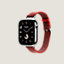 Boîtier Series&nbsp;11 & Bracelet Apple Watch Hermès Simple Tour 42&nbsp;mm Twill Jump Attelage, Vue: vue de côté, side, vue 2 sur 4