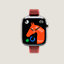 Boîtier Series&nbsp;11 & Bracelet Apple Watch Hermès Simple Tour 42&nbsp;mm Twill Jump Attelage, Vue: vue de face, front, vue 3 sur 4