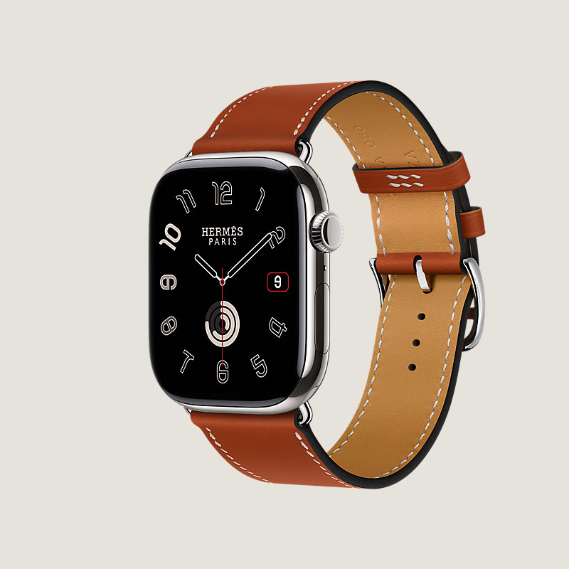 Boîtier Series&nbsp;11 & Bracelet Apple Watch Hermès Simple Tour 46&nbsp;mm