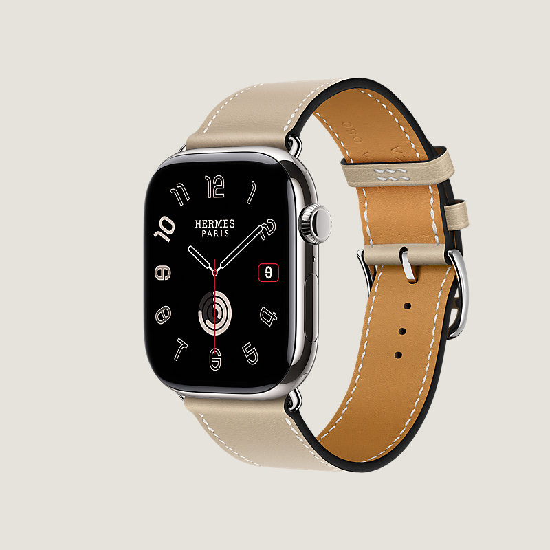 Boîtier Series&nbsp;11 & Bracelet Apple Watch Hermès Simple Tour 46&nbsp;mm