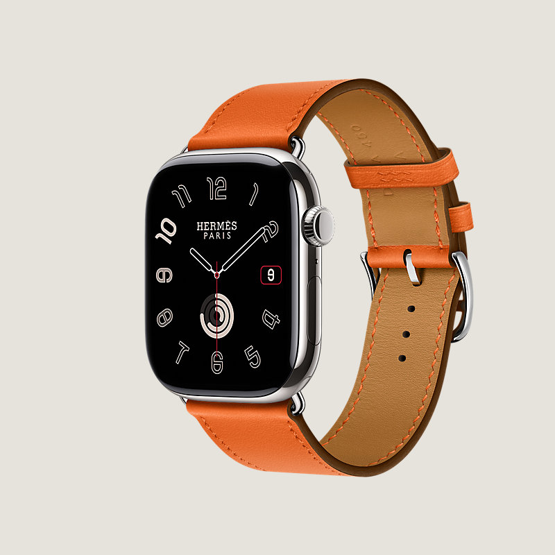 Boîtier Series&nbsp;11 & Bracelet Apple Watch Hermès Simple Tour 46&nbsp;mm