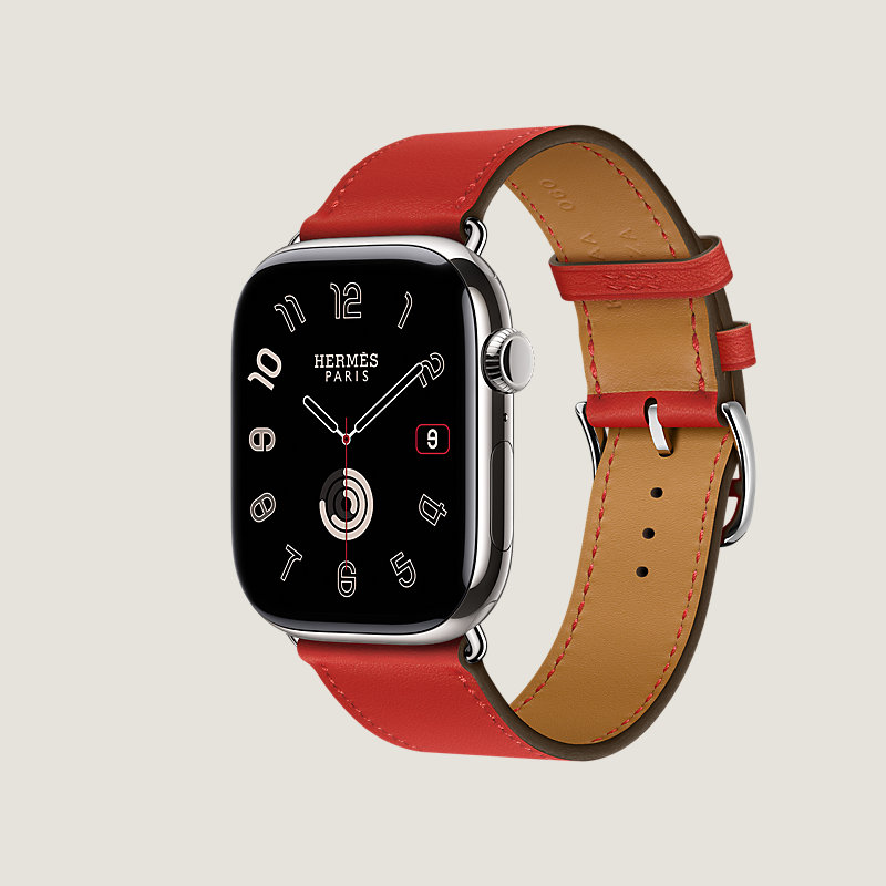Boîtier Series&nbsp;11 & Bracelet Apple Watch Hermès Simple Tour 46&nbsp;mm, Vue: vue de côté, vue 3 sur 5