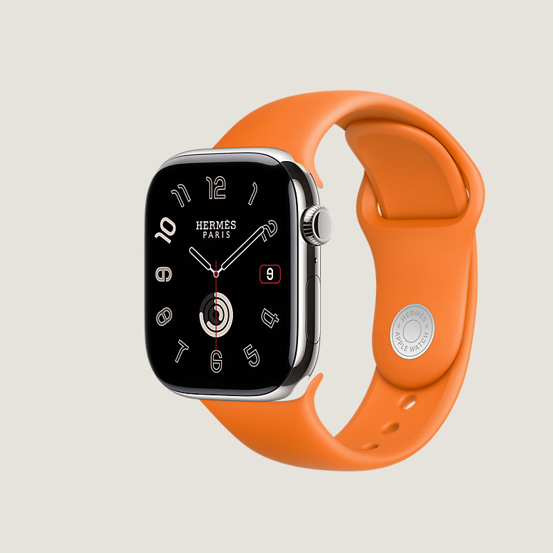 Boîtier Series&nbsp;11 & Bracelet Apple Watch Hermès Simple Tour 46&nbsp;mm Animaux Bandana