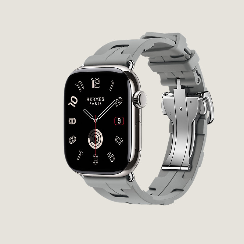 Boîtier Series&nbsp;11 & Bracelet Apple Watch Hermès Simple Tour 46&nbsp;mm Boucle Déployante Kilim