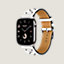Boîtier Series&nbsp;11 & Bracelet Apple Watch Hermès Simple Tour 46&nbsp;mm Clou Médor Rock , Vue: vue de côté, side, vue 2 sur 4